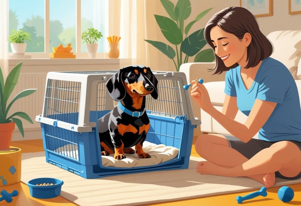 crate training a dachshund puppy