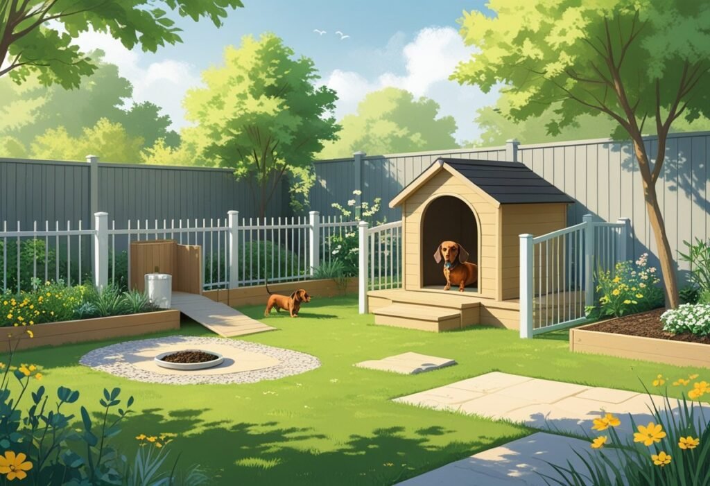 safe backyard for dachshund