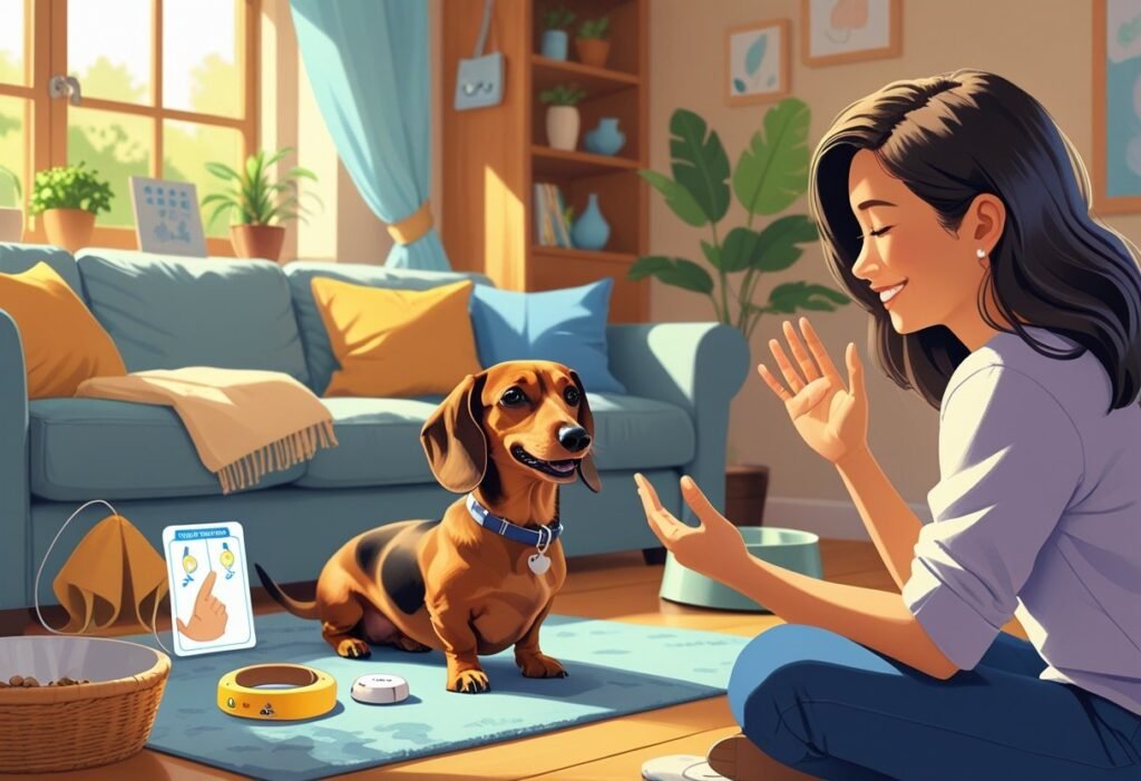 deaf dachshund care