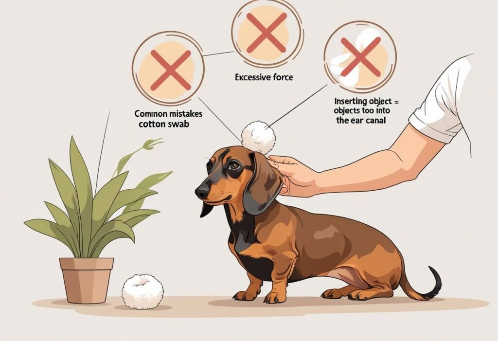 how to clean dachshund ears at home