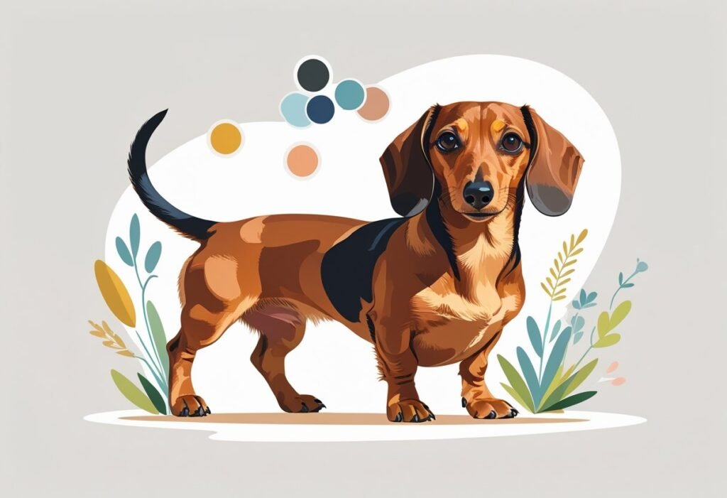 Dachshund Portrait on canvas