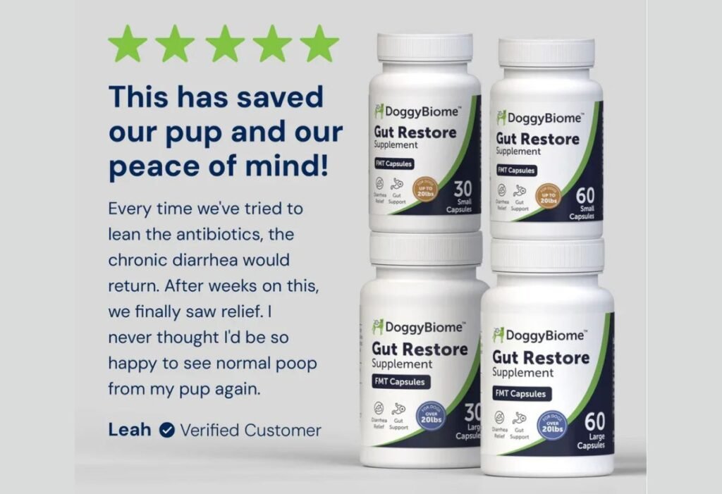 AnimalBiome Gut Restore Capsules for Dachshund customer testimonials