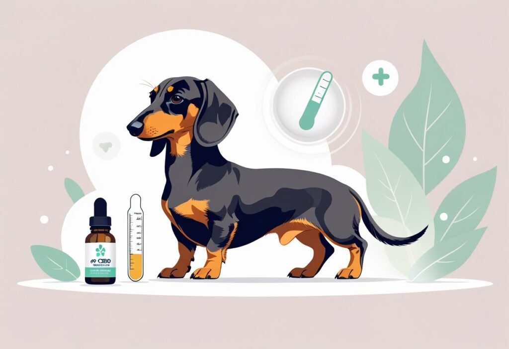 calm dachshund and Pet CBD oils