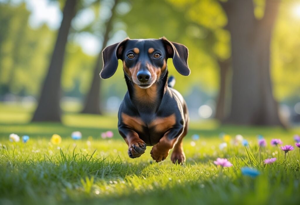 Feeding Dachshund a clean vegetarian diet helps boost energy and long-term health