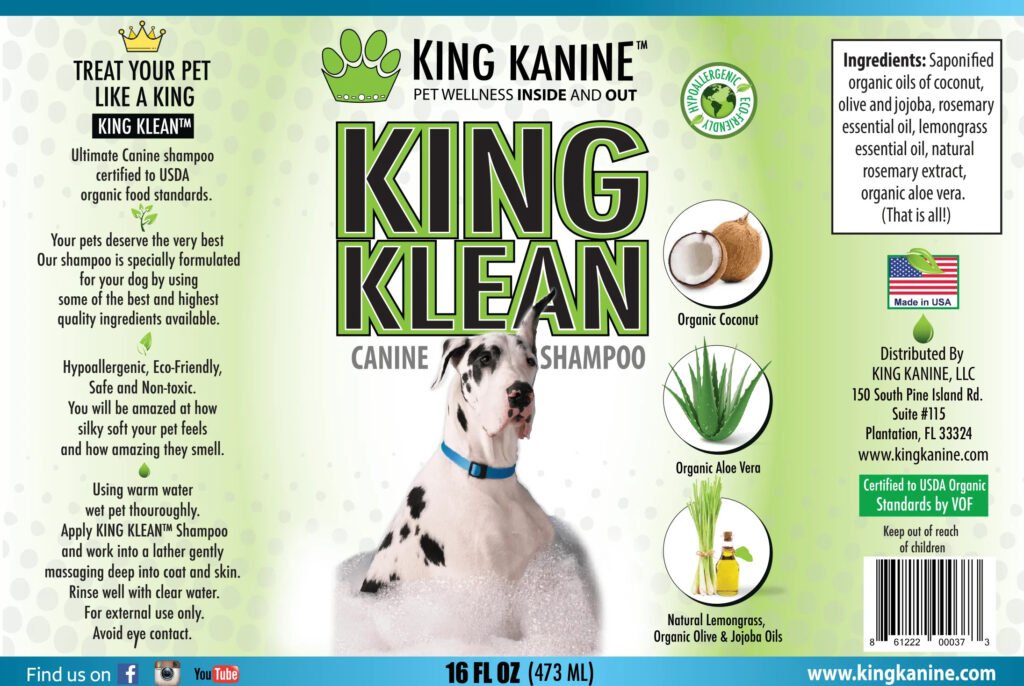 King Kanine Shampoo details
