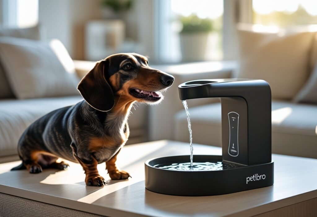 Petlibro Water Fountain Review for Dachshunds — fresh water solution for small dog breeds.