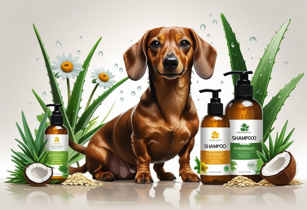 Best natural dog shampoo for Dachshunds to keep skin healthy and coat clean