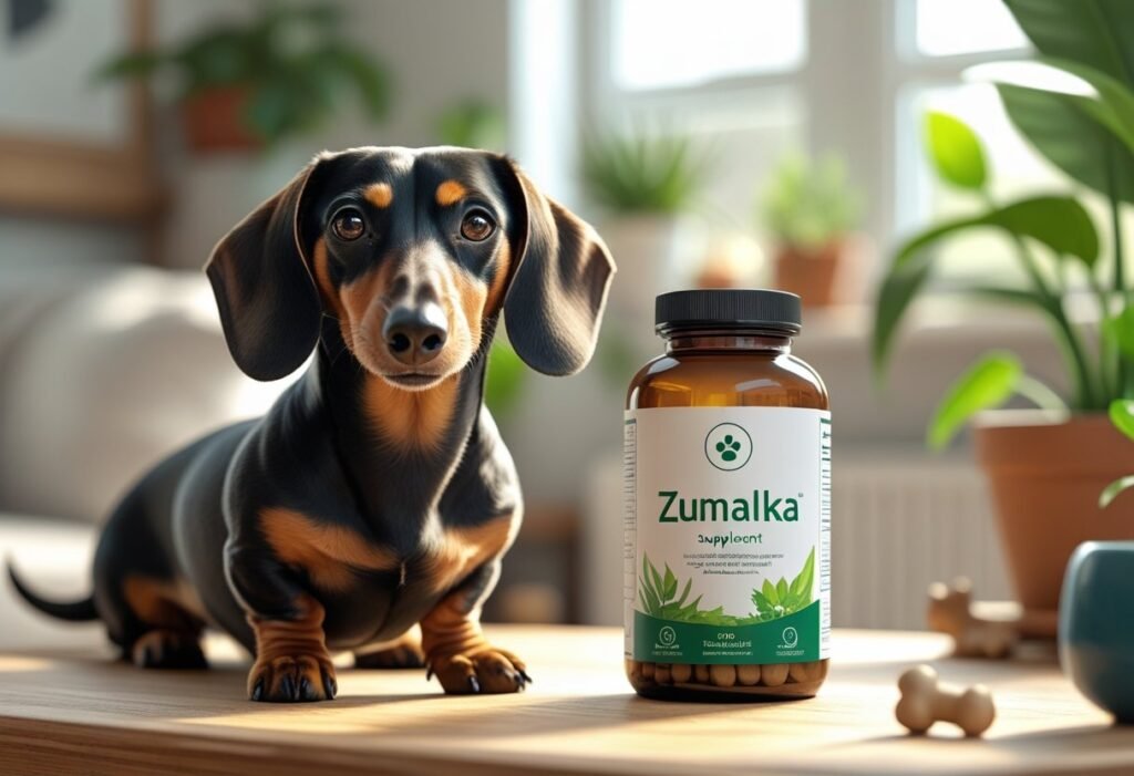 Zumalka Review for Dachshunds – natural remedies for joint support, anxiety relief, skin health, gut balance, and overall vitality.